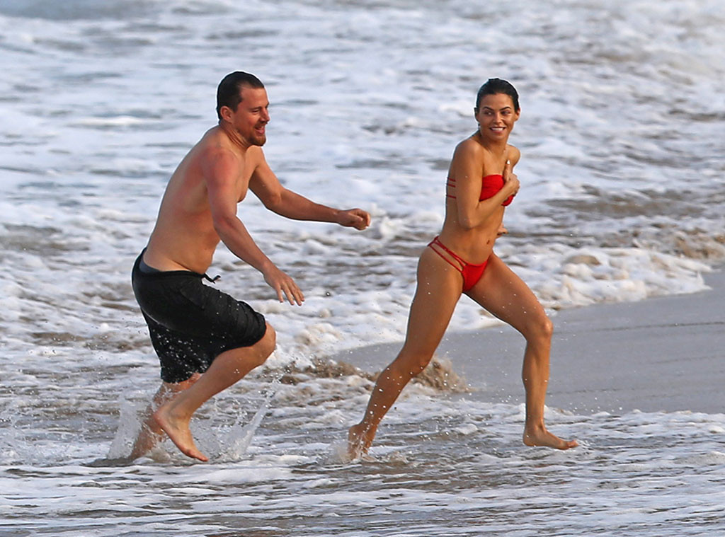 Image result for Channing Tatum  Jenna Dewan at the beach